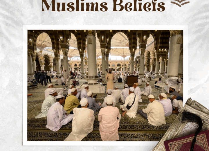 Muslims setting in Masjid
